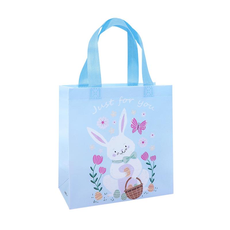 4/8Pcs Easter Gift Bags Cute Rabbit Eggs Candy Gift Packaging Bag 2025 Happy Easter Party Decor Supplies Kids Favors Treat Bag
