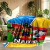 Custom Name Personalized PAW Patrol Print Blanket, Home Decor, Bedroom, Sofa, Camping, Couch, Gifts for Birthday Christmas