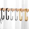 5pcs Aluminium Alloy Clasp Holder Hooks Multifunction Clothes Bag Hanger  Closet Organizer