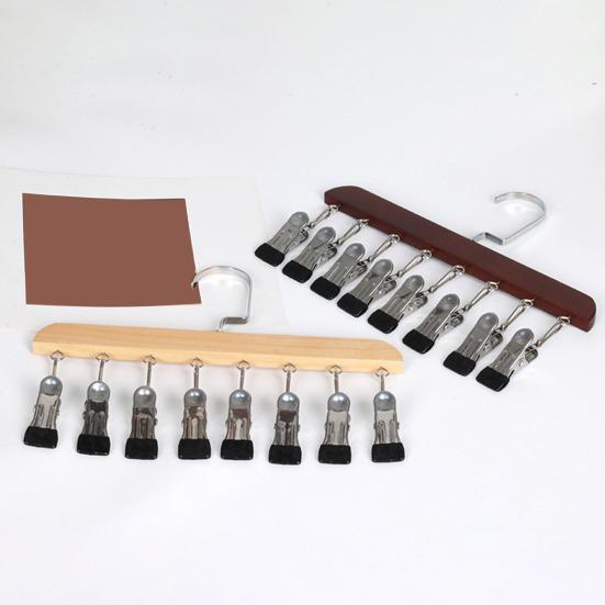 Clips Great Load Bearing Anti-slip Wardrobe Clothes Hanger Scarf Tie Clip Hanger