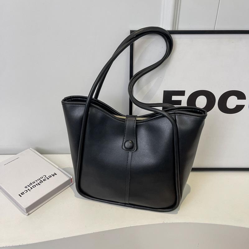 Premium Texture Versatile Commuter Bag Women's 2025 Spring New Large-capacity Simple Casual Shoulder Tote Bag Women