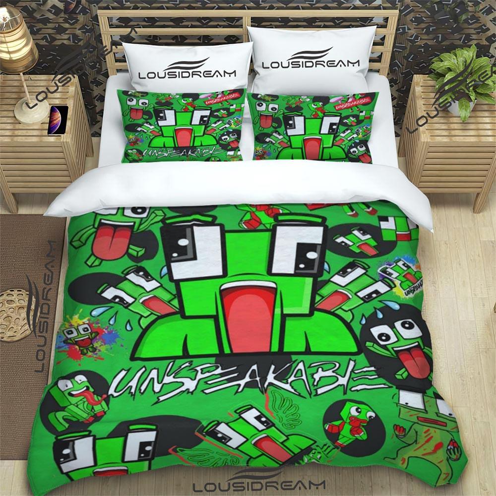 Cartoon Funny Play Unspeak.able Bedding Set Bedroom Soft Bedspreads for Bed Comefortable Duvet Cover Quilt and Pillowcase