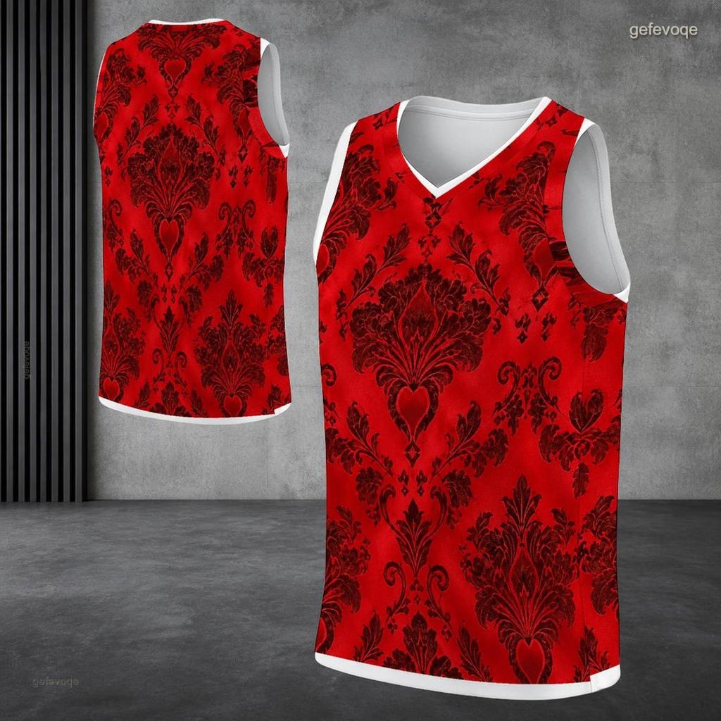 Men s Plus Size V Neck Sleeveless Blue Floral Printed Straight Hem Tank Top