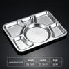 Langxi Stainless Steel Divided Dinner Plate