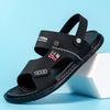 Classic Men's Dual Use Sandals Slippers Adjustable Back Strap Open Toe Flat Sandals Men's Outdoor Beach Hiking Sandals Sandalias