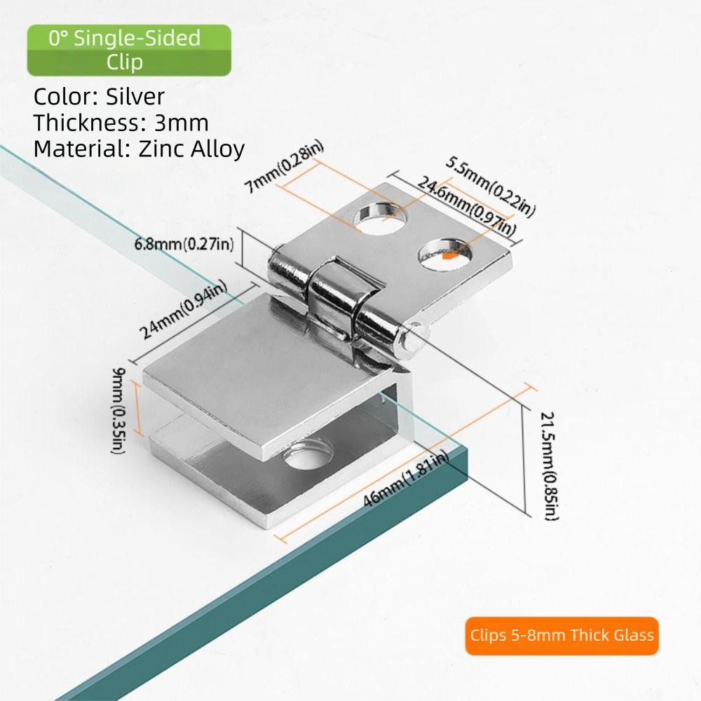 0 Degree Door Hinge Clamp Zinc Zinc Zinc Alloy Cabinet Door Hinge Practical Shower Door Hinges  Shower Door