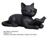 Bookshelf Decorative Accents 3D Printed Reading Cat Figurine, Statue with Eyeglasses, Creative Birthday Gifts Animal Desktop Ornament for Home Office
