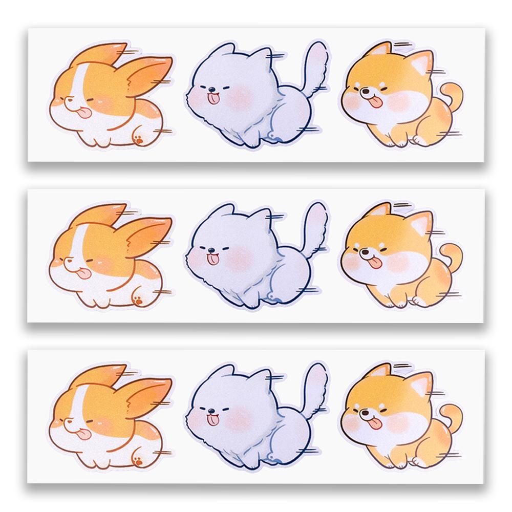 Cartoon Animal Car Stickers Conceal Scratch Decorative Stickers Auto Electric Motorcycle Body Styling Decor Scratch Animal Decal