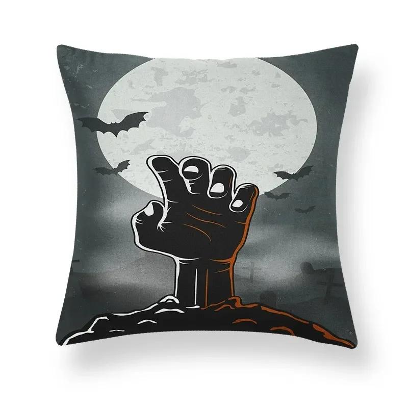 Halloween Horror Ghost Hand Pattern Office Living Room Sofa Car Decorative Pillowcase
