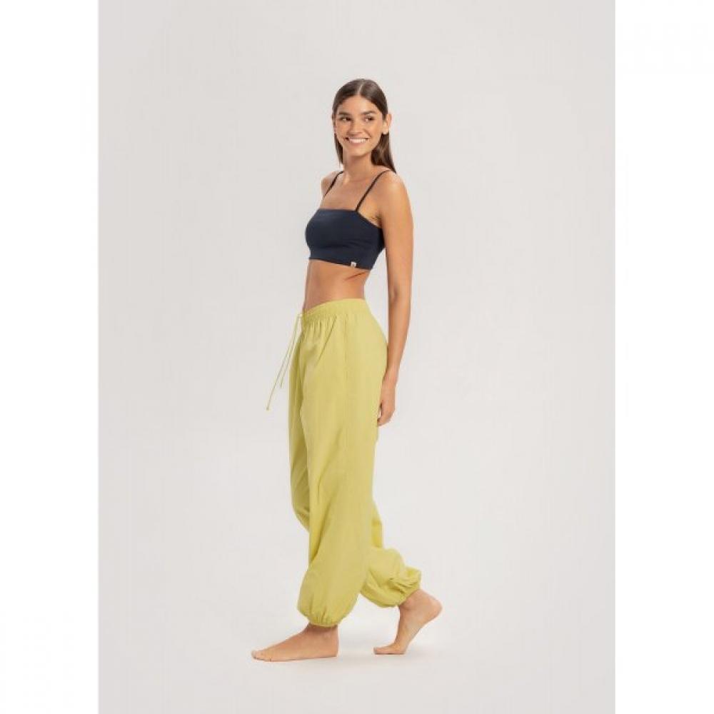 Budhi Mudra Diagonale Jogginghose  Gedämpftes Limettengrün  B61003apl44 G48