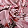 BYSIFA Pink Damen Quadratische Schals Hijabs Bedruckt Mode Elegant Damen Satin Seidenschal Kopftuch Luxus Süßer Halsschal