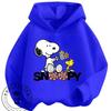 Kawaii Printed Hooded Sweatshirt Autumn Winter Casual Trendy Cartoon Kids Shirt Snoopy Children