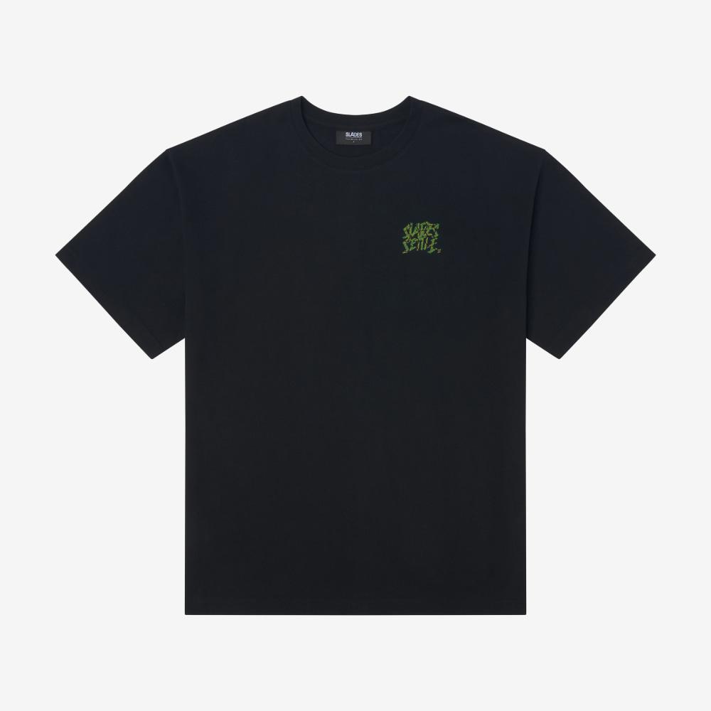 SLDS Tropical Hook-Loop Short Sleeve Tee (Black)