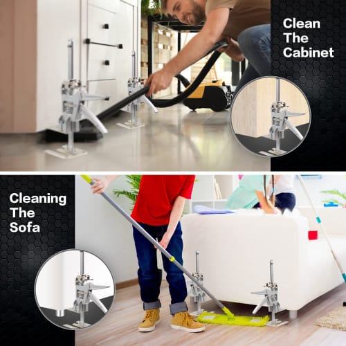 GHDVOP Mini Jack Stand, Claw Jack, Hand Jack, 200kg Capacity, Lab Tile Leveling System, Door Board Lifter, Stainless Steel, Labor-Saving, Mini Lifting