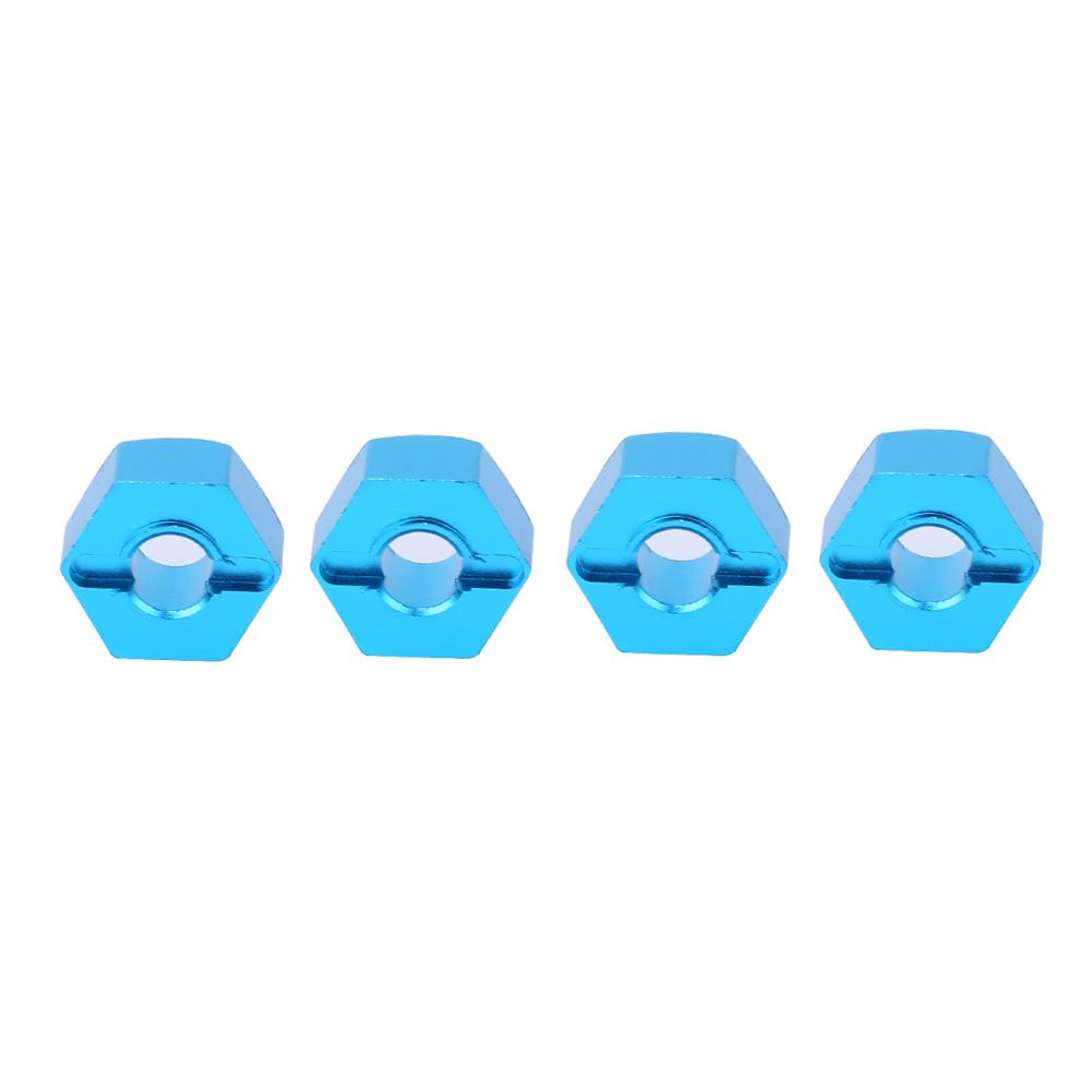 Aluminum Alloy RC Hex Mount Coupler Accessory Fit for ECX 2WD 1 10 RC Hobby CarBlue