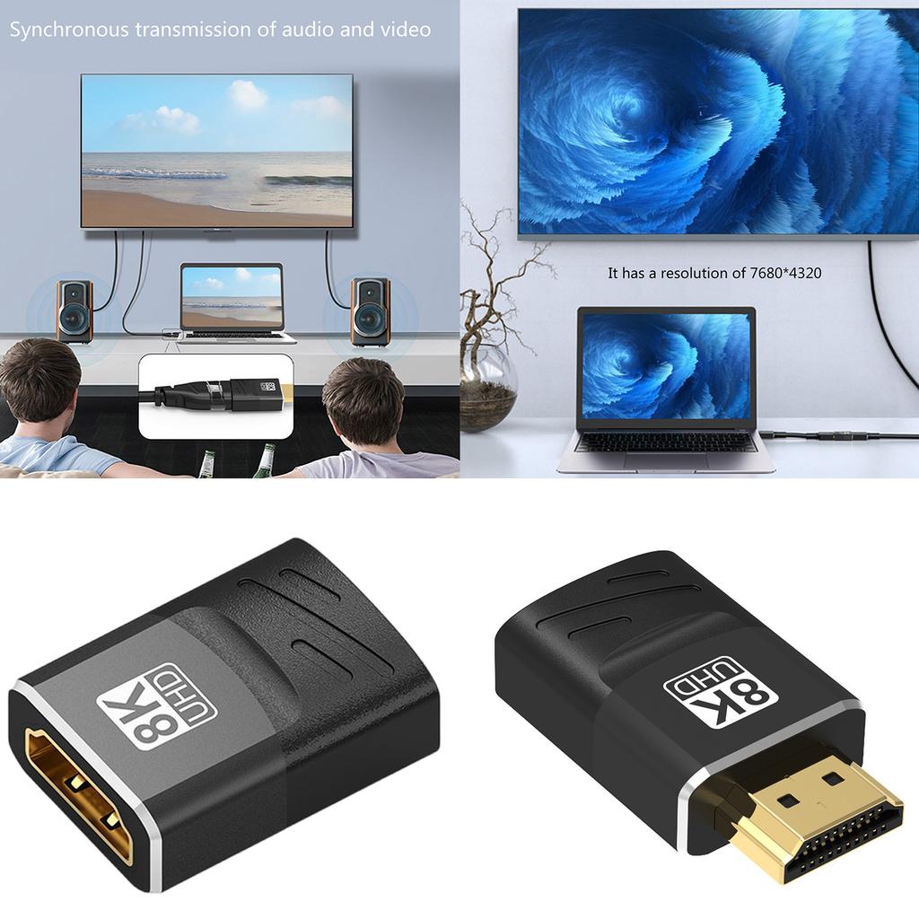 HDTV-compatible Adapter 8K60hz Video Converter Supports Double Display Switching 48Gbps Fast Transfer
