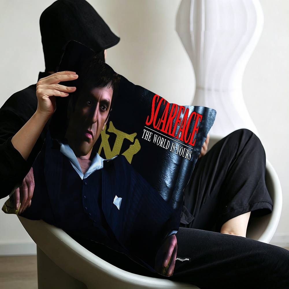 Retro S-Scarface Lucky Dragon pillow cover sofa cushion cover home room decoration children gift