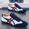 Men's Retro Suede Forrest Gump Shoes: Versatile Autumn/Winter Casual Sports Trainers with Flat Sole