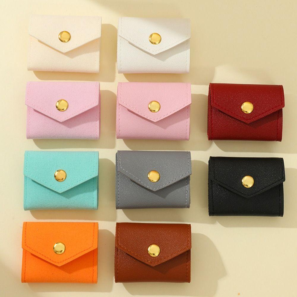 Foldable Jewelry Roll Case Mini Jewelry Storage Bag  for Parties Travel Business Trips