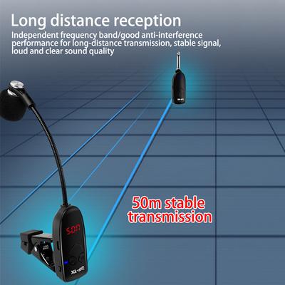 New Wireless Instruments Saxophone Microphone Wireless Receiver Amplifier Professional Recording Performance Outdoor Performa