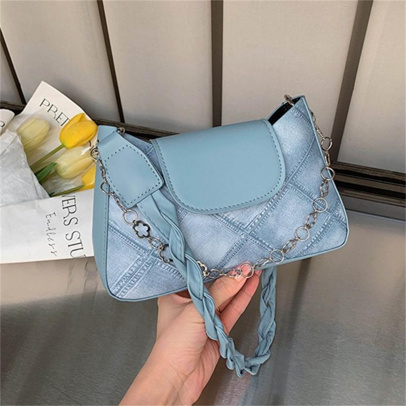 2024 NEW Shoulder Bag PU Leather Underarm Bag for Girl Women Armpit Bag Large Capacity Handbag Shopping Bag