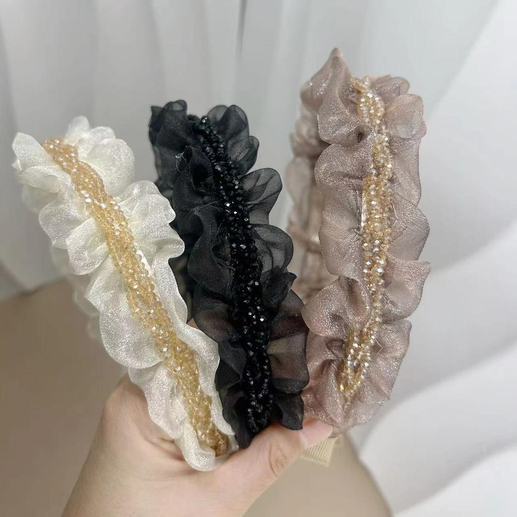 Lolita Style Headbands Gorgeous Organza Womens Shiny Accessories Hair