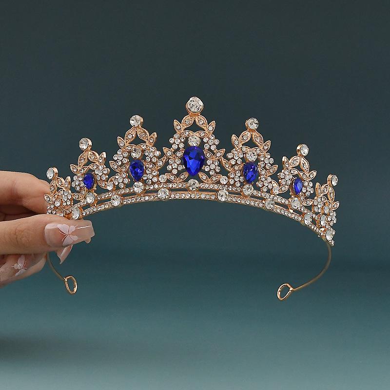Girls' Princess Crystal Crown Headband - Children's Birthday Gift Hair Accessory