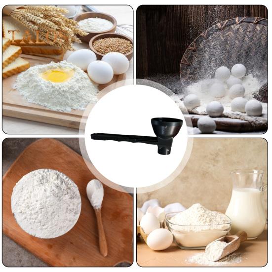 Measuring Scoop with Funnel 2-in-1 Spill Proof Funnel Scoop Slider Kitchen Scoop for Measuring Powdered Milk Coffee Protein Powder