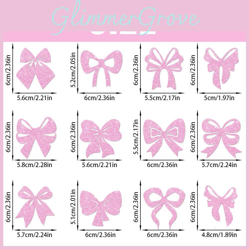 Creative Bow Birthday Sparkling Paper Flag Cake Decoration Plugin Props Party