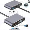 Type-C 4-in-1 Docking Station: HDMI Multi-Screen Display & 4K Mirroring Hub