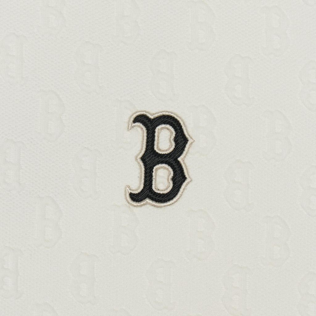 New MLB Jacquard Monogram Boston Red Sox Sweatshirts Sweatshirt Unisex White 3AMTM0244-43CRS