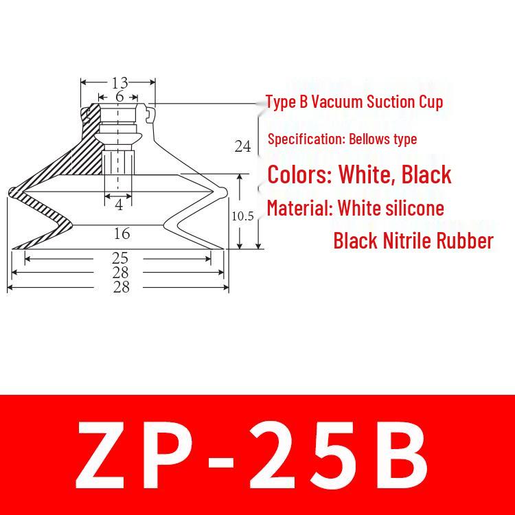 SMC ZP20BS/N Double-Layer Vacuum Suction Cup for Robotic Arms - Bellows Type Pneumatic Accessories