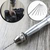 Power Tools Mini Hand Drill Set Supplies Twisted Workshop Pin Portable Repair Silver Vise Watch Aluminum Chuck