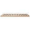Floor Bed Frame Natural 213.5 x 204 x 9 cm Solid Pine Wood