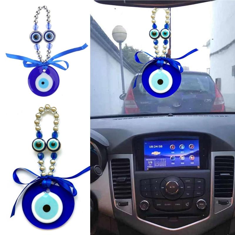 Türkisch Blau für Böse Auge Perlen Anhänger Handgefertigte Handwerkskunst Wandbehang Ornament Auto Amulett Zuhause zum Schutz Deko