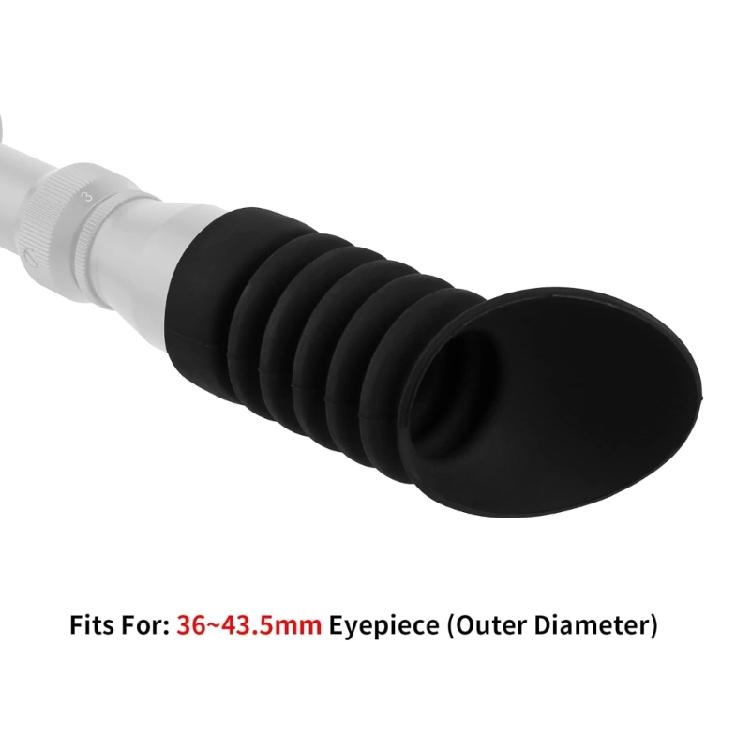 Eyecups Rubber Eyepiece Cover for 36mm-43.5mm Ocular Lens MultiFolds Lens Extend