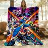 1pc Mega Man Robotics All-Season Comfort, Outdoor Flannel Blanket - Soft, Warm & Cozy for Naps, Camping & Travel 022