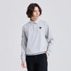 CHALLENGER Men'S Tricot Modern Collar Long Sleeve T-Shirt Stone Grey