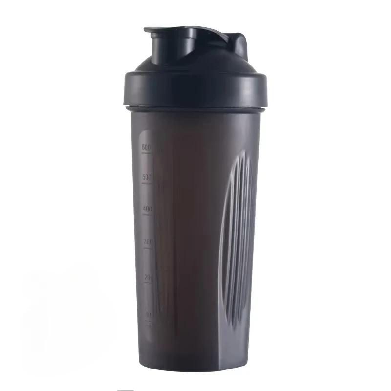 600ml Portable Protein Powder Shaker Bottle Leak Proof Water Bottle for Gym Fitness Training Sport Shaker Mixing Cup with Scale