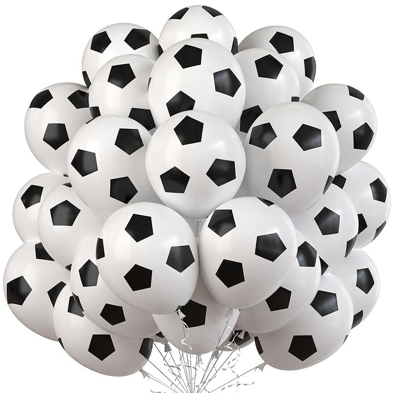 20/50pcs 12inch Football Balloons Soccer Helium Latex Balloon Boy Football Sports Birthday Party Decorations Supplies Kids Toy