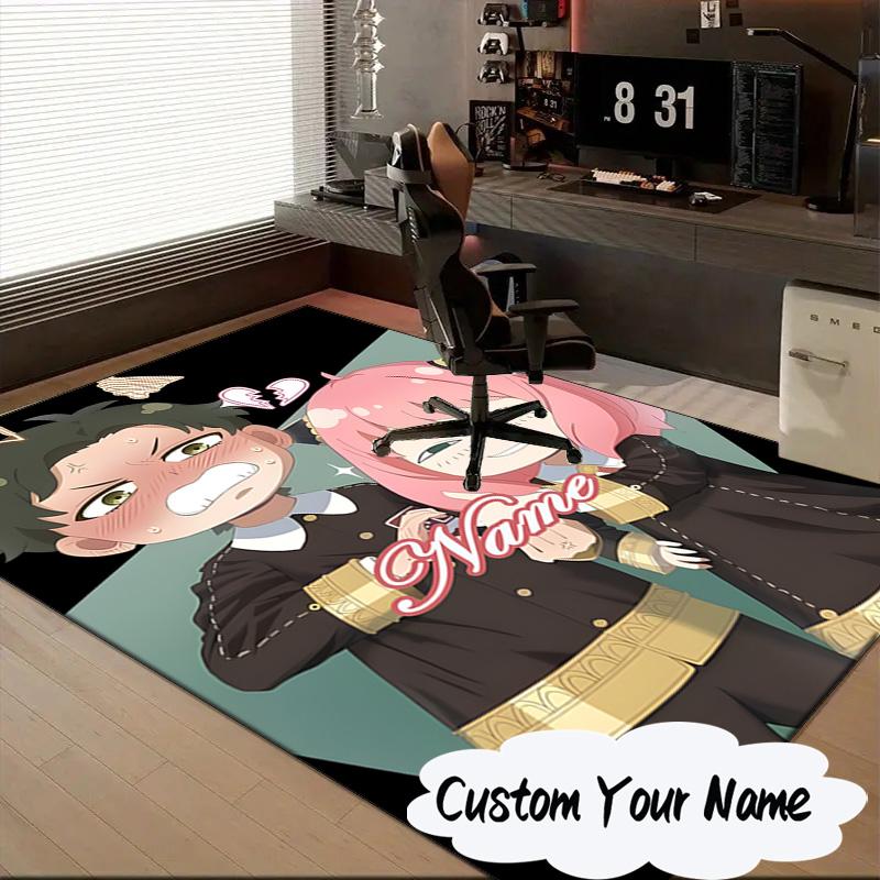 Custom Name Anya Sweet Fan family Carpet, Chair Rug,Area Rug for Office Bedroom living rooms bedroom, Doormat decor Christmas fan gifts