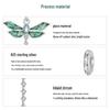 Avle Pendentif Libellule Exquis: Argent Sterling S925, Plaqué Platine, Bijoux Perlés DIY.
