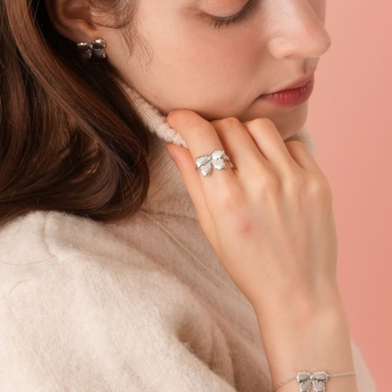 BELLOOGGI Cotton Candy ribbon ring