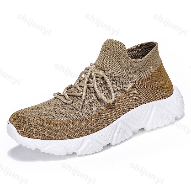 Fashion 2025 New Fashion Trend Men's Shoes Outdoor Casual Shoes Thick Soled Comfortable Fly Woven Design Lightweight Soft sole Sneakers