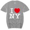 New Fashion Tshirt Men Crew Neck Tees I Love New York NY Heart Souvenir Funny T Shirt Gift Comics Classic Many Color Tops Tees