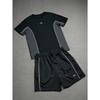 Sommar 2026 Nytt Herrset med Kortärmad T-shirt och Shorts med 3D-mönster - Street Casual Mode Bekvämt och Snyggt