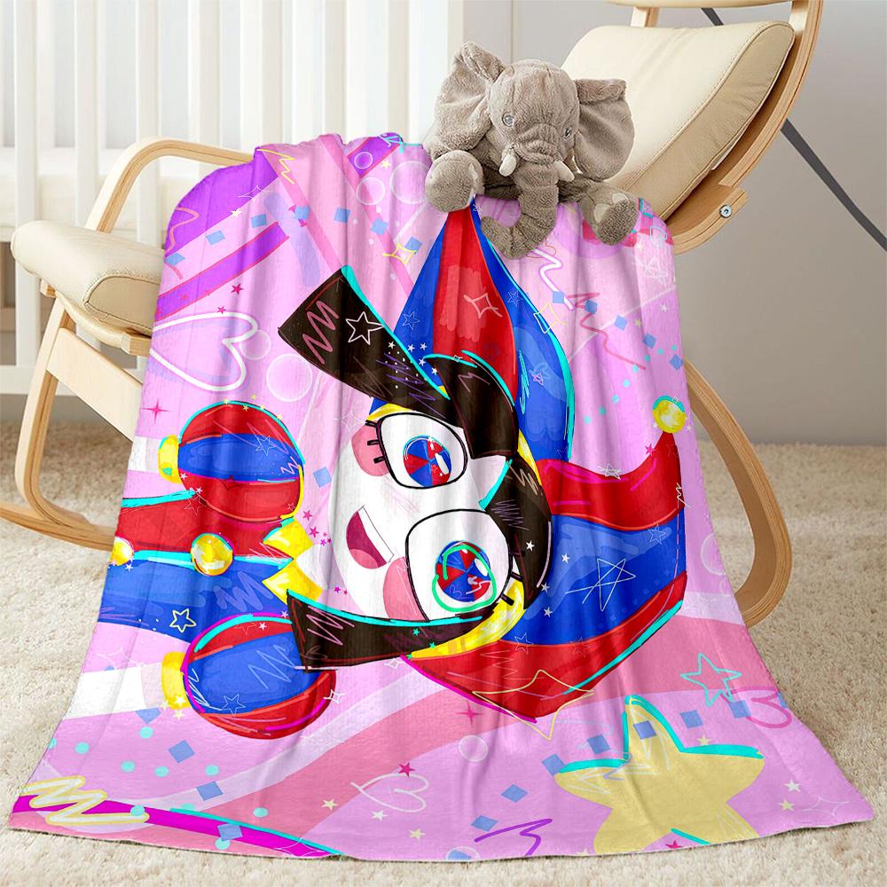 Digital Circus2 Blankets Are Suitable for Living Rooms,making Them an Ideal Choice for Outdoor Travel and Gifts.