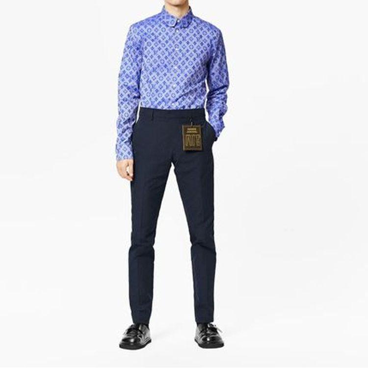 Louis Vuitton New Quarterly Products Of LV Shirt Men's Blue 1A8XDL