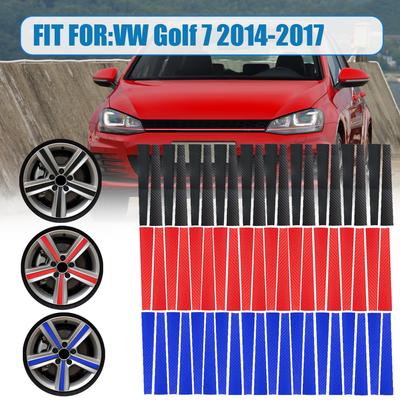 20 stuks/set Auto Auto Styling Sticker Decal Koolstofvezel Krasbeschermingsfolie Wieldop Velg Accessoires voor VW Volkswagen Golf 7