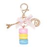 Cute Macaron Cake Pendant Car Key Ring Keychain Alloy Holder Bag Purse Accessory